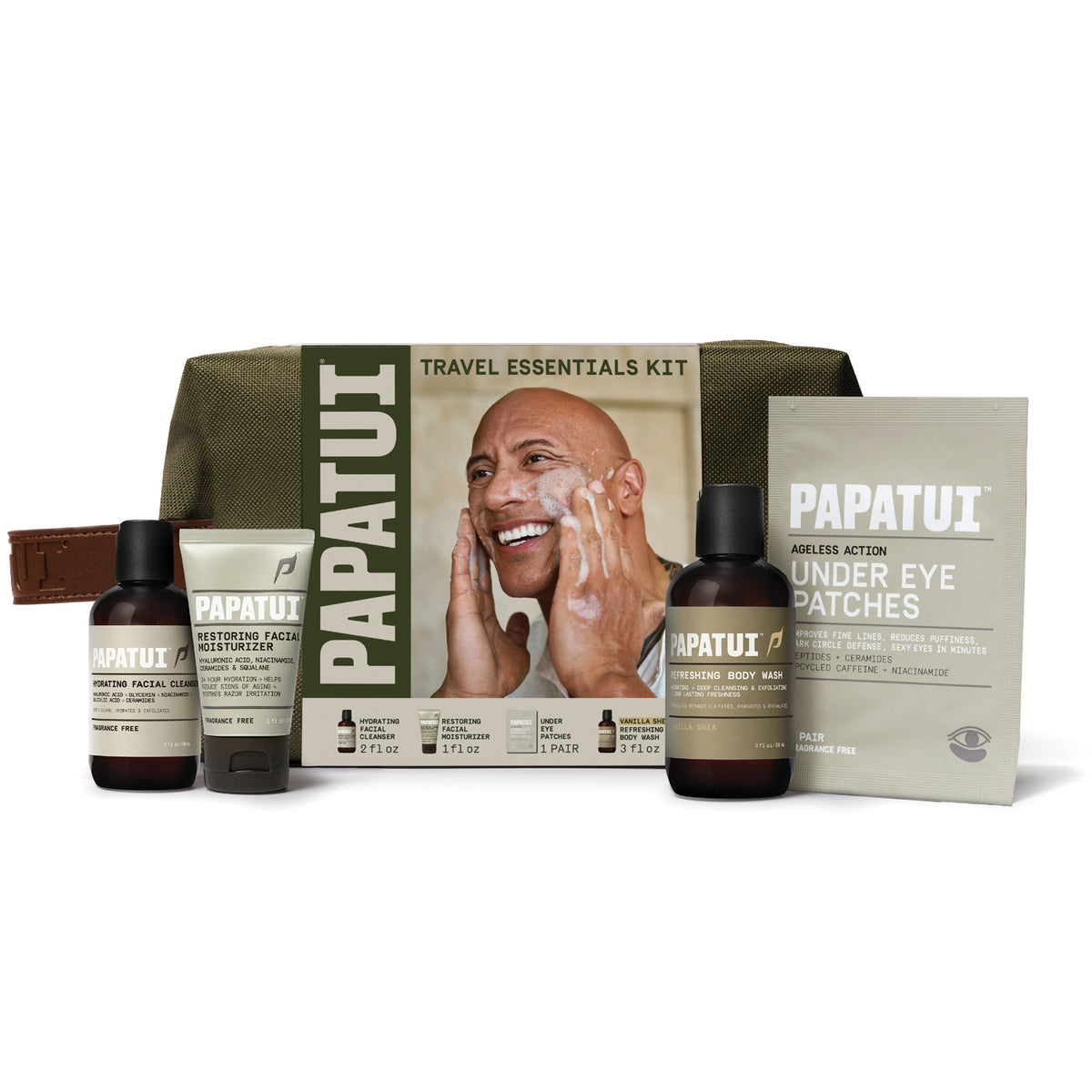 PAPATUI by Dwayne Johnson Travel Essentials Kit with DOPP Kit (4ct)