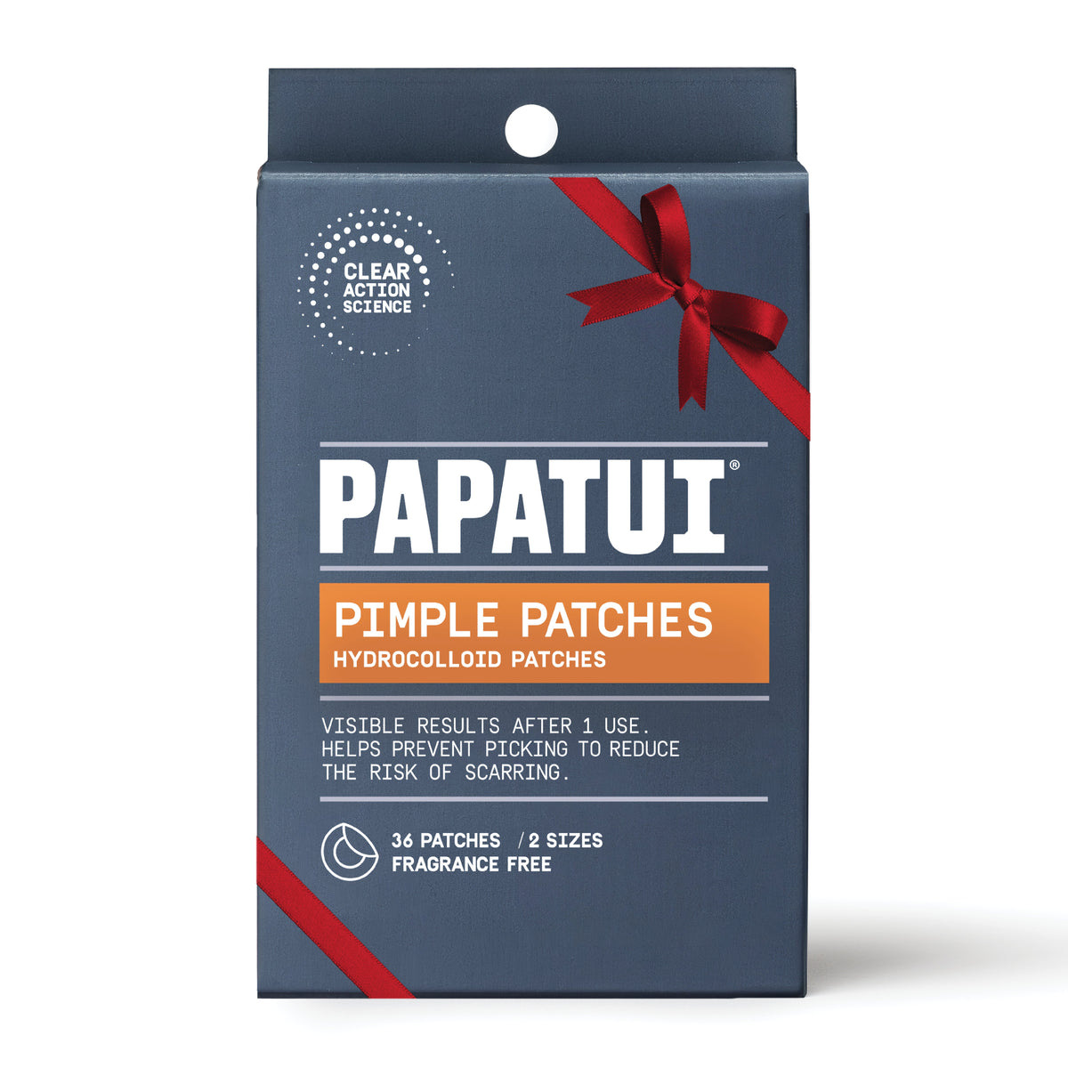 PAPATUI Holiday Pimple Patches for Men - Hydrocolloid Technology Helps Fight Blemishes - Dermatologist Tested - Limited Edition 36ct