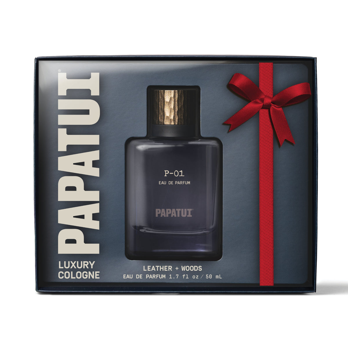 PAPATUI Holiday Luxury Cologne Gift Set - P-01 Leather + Woods Eau de Parfum - 1.7 oz - Limited Edition