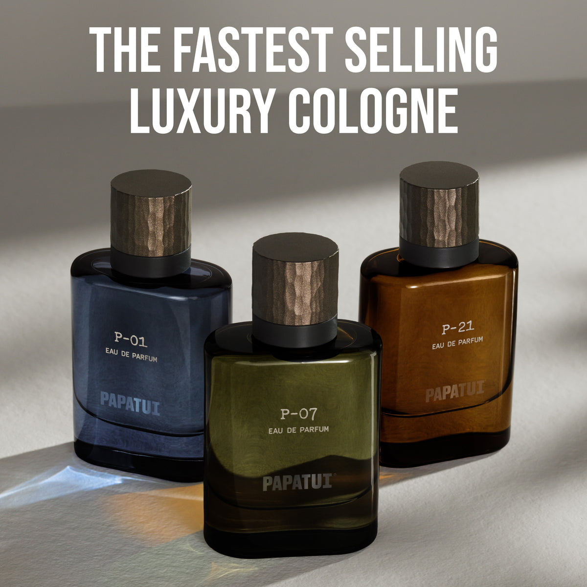 PAPATUI Holiday Luxury Cologne Gift Set - P-01 Leather + Woods Eau de Parfum - 1.7 oz - Limited Edition