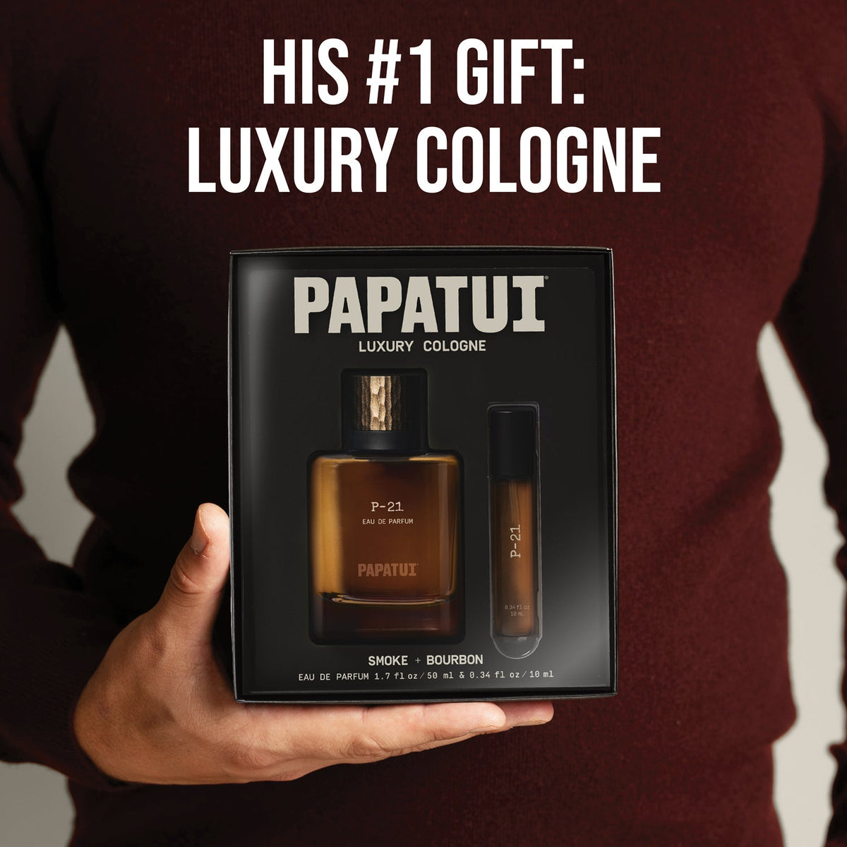 PAPATUI by Dwyane Johnson P-21 Luxury Cologne Gift Set (50ml+10ml)