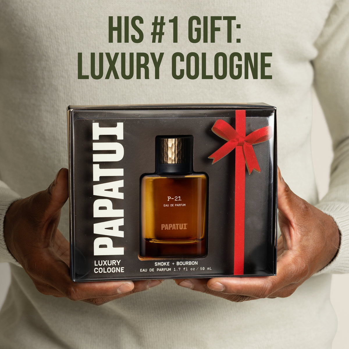 PAPATUI Holiday Luxury Cologne Gift Set - P-21 Smoke + Bourbon Eau de Parfum - 1.7 oz - Limited Edition