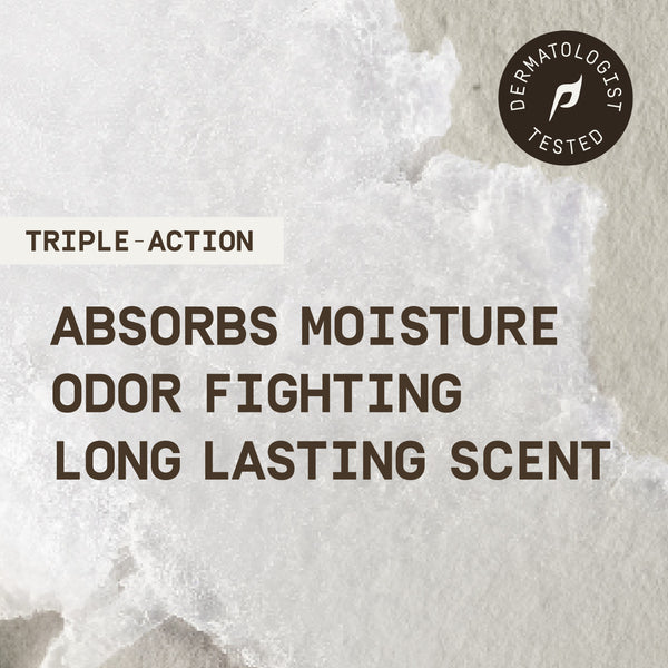 PAPATUI™ 2.6oz Triple Action Complex Mens Deodorant Lush Coconut Scent Absorbs Moisture Aluminum Free