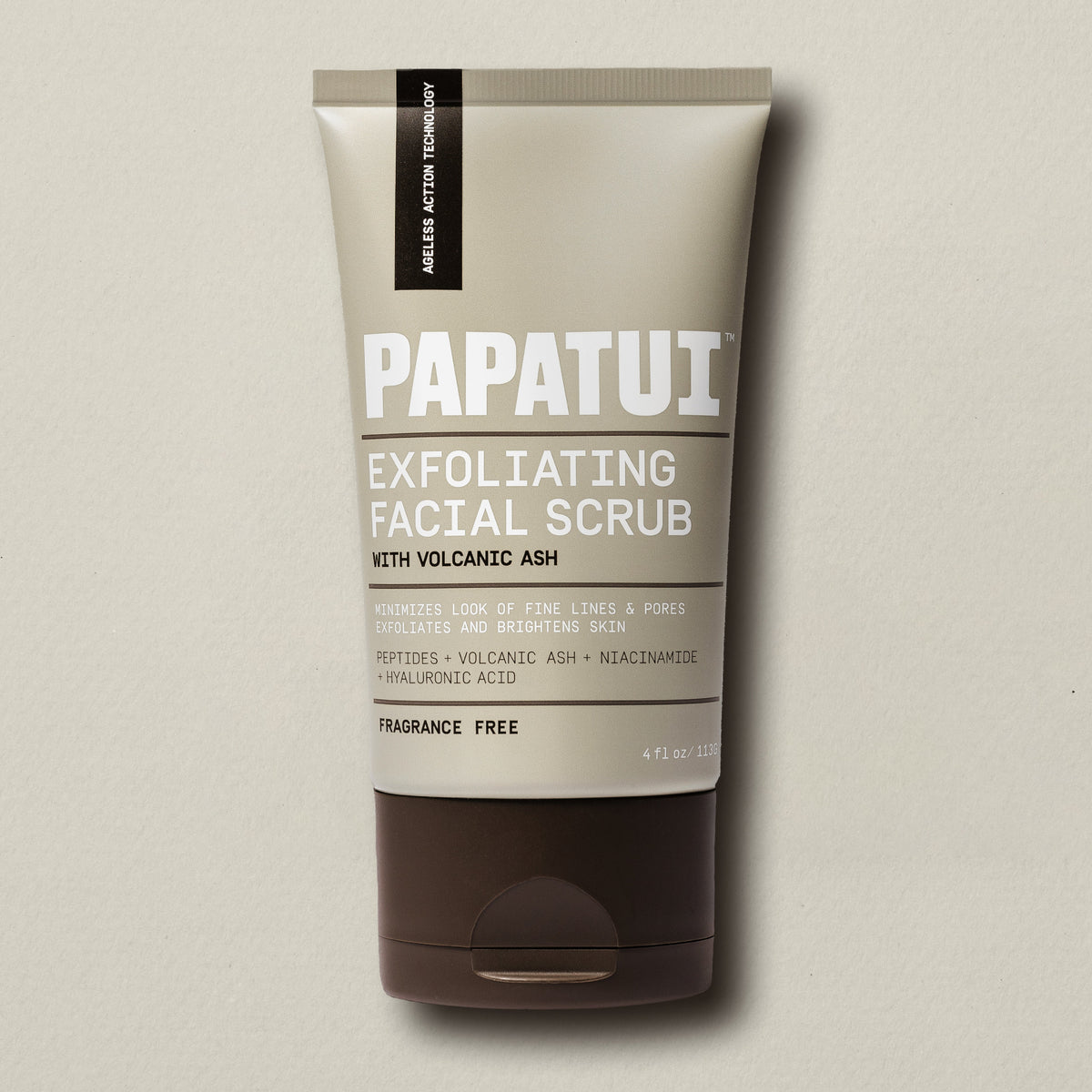PAPATUI Men’s Exfoliating Facial Scrub against a neutral background