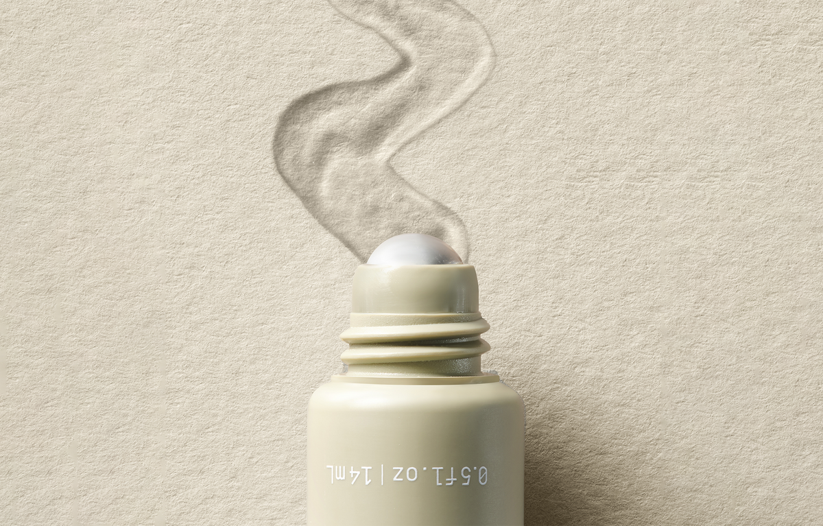 Close-up of PAPATUI Rejuvenating Eye Gel with cap off against a neutral background