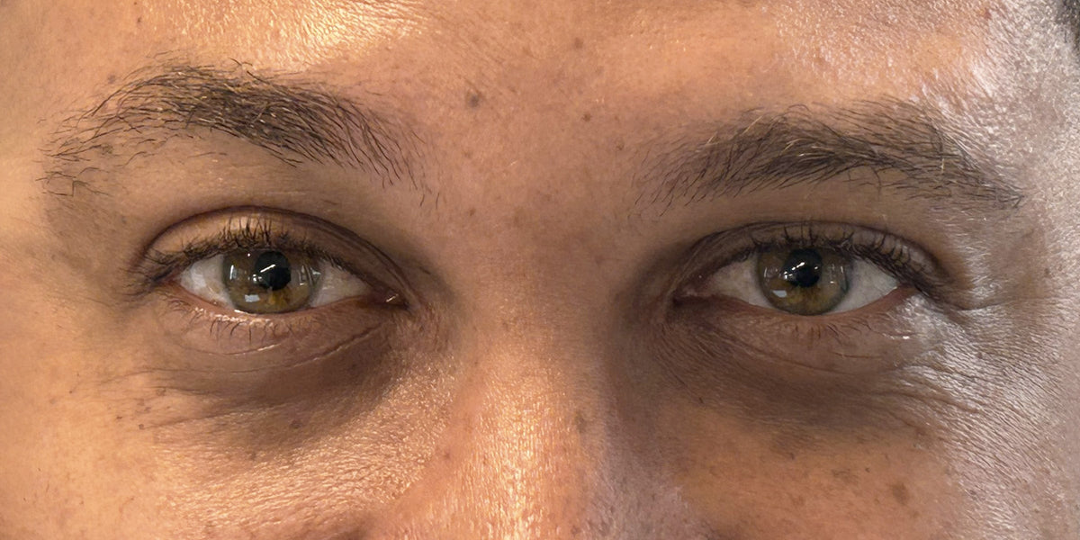 Close-up of a person's eyes