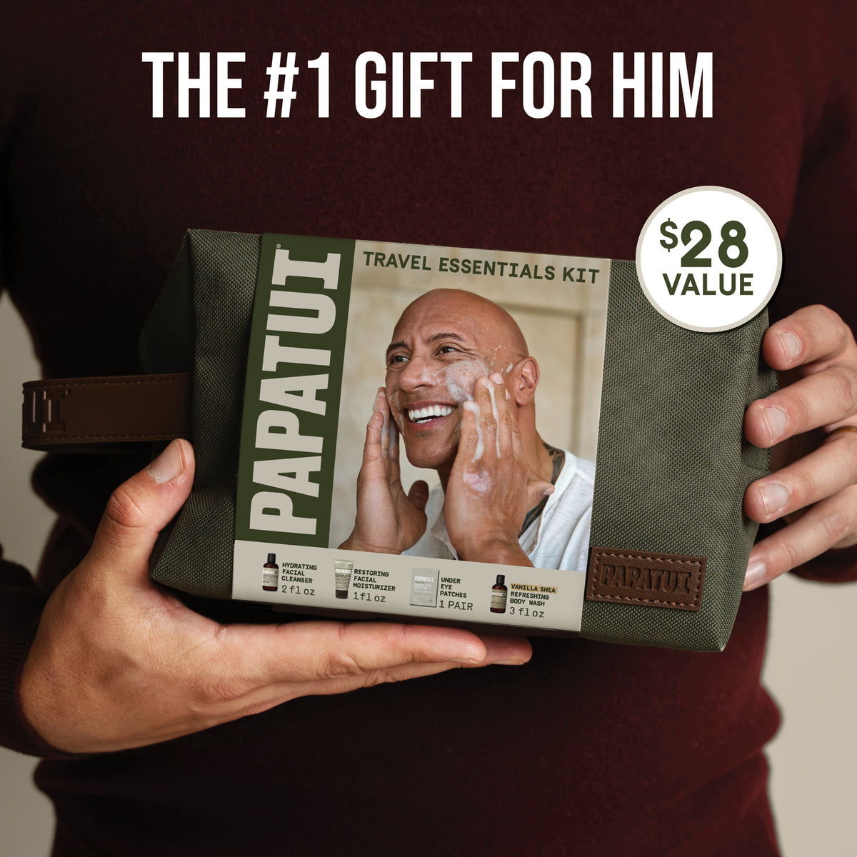 PAPATUI by Dwayne Johnson Travel Essentials Kit with DOPP Kit (4ct)