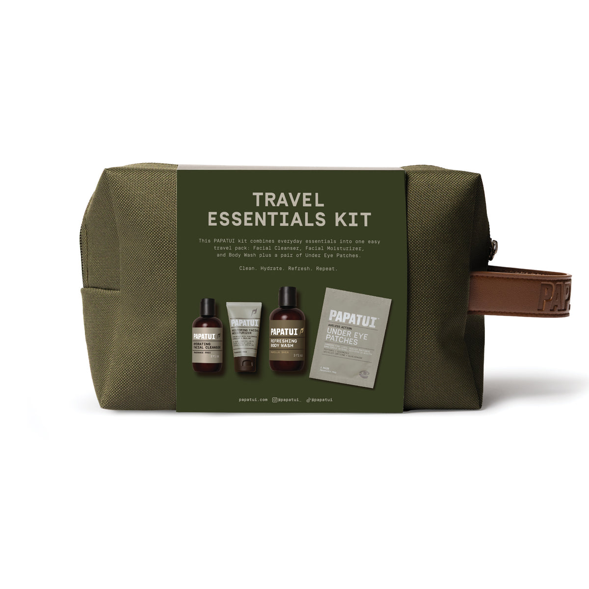 PAPATUI by Dwayne Johnson Travel Essentials Kit with DOPP Kit (4ct)
