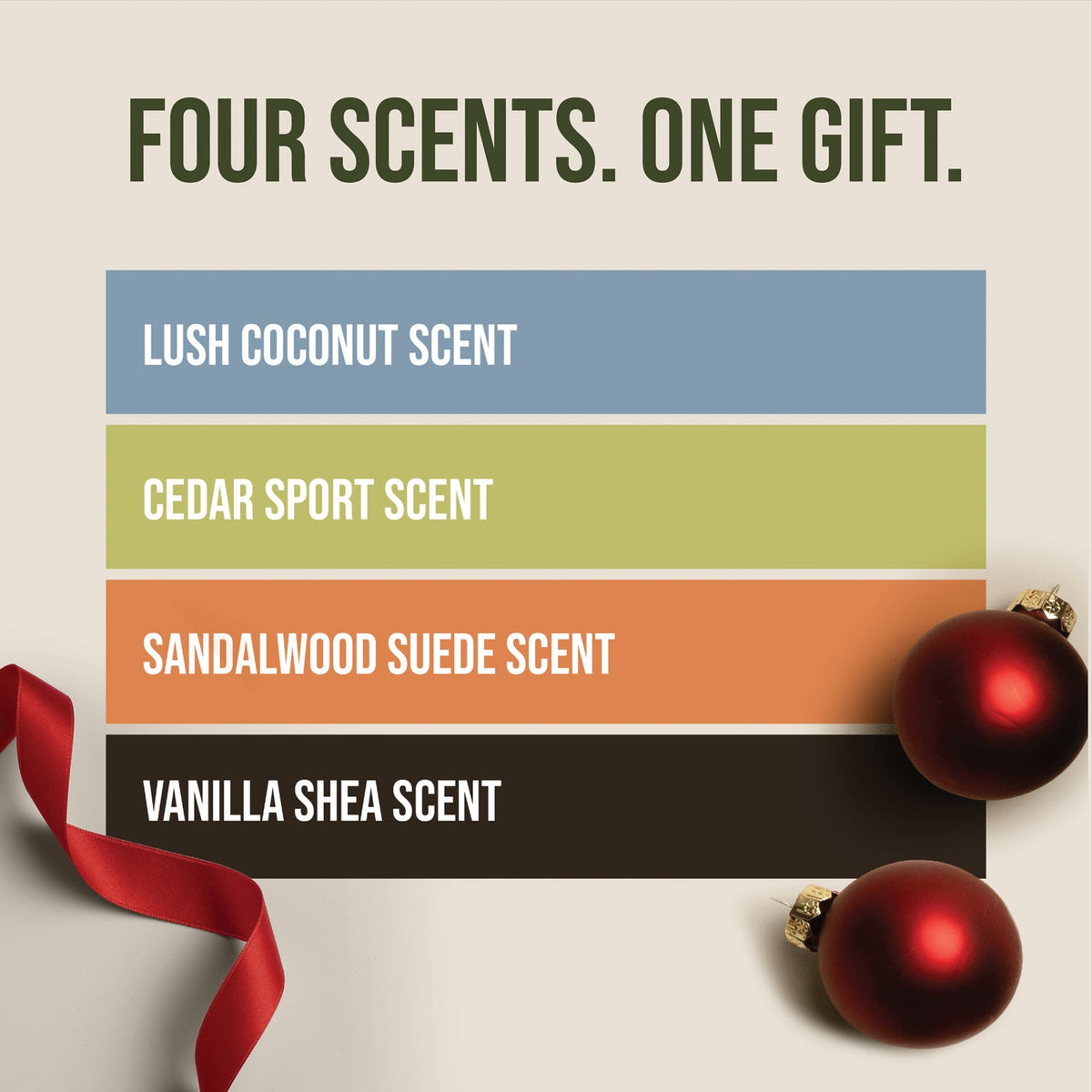 PAPATUI Men’s Gift Set, Body Wash Sampler Pack, 4 x 3 oz Trial Size, 4 Signature Scents