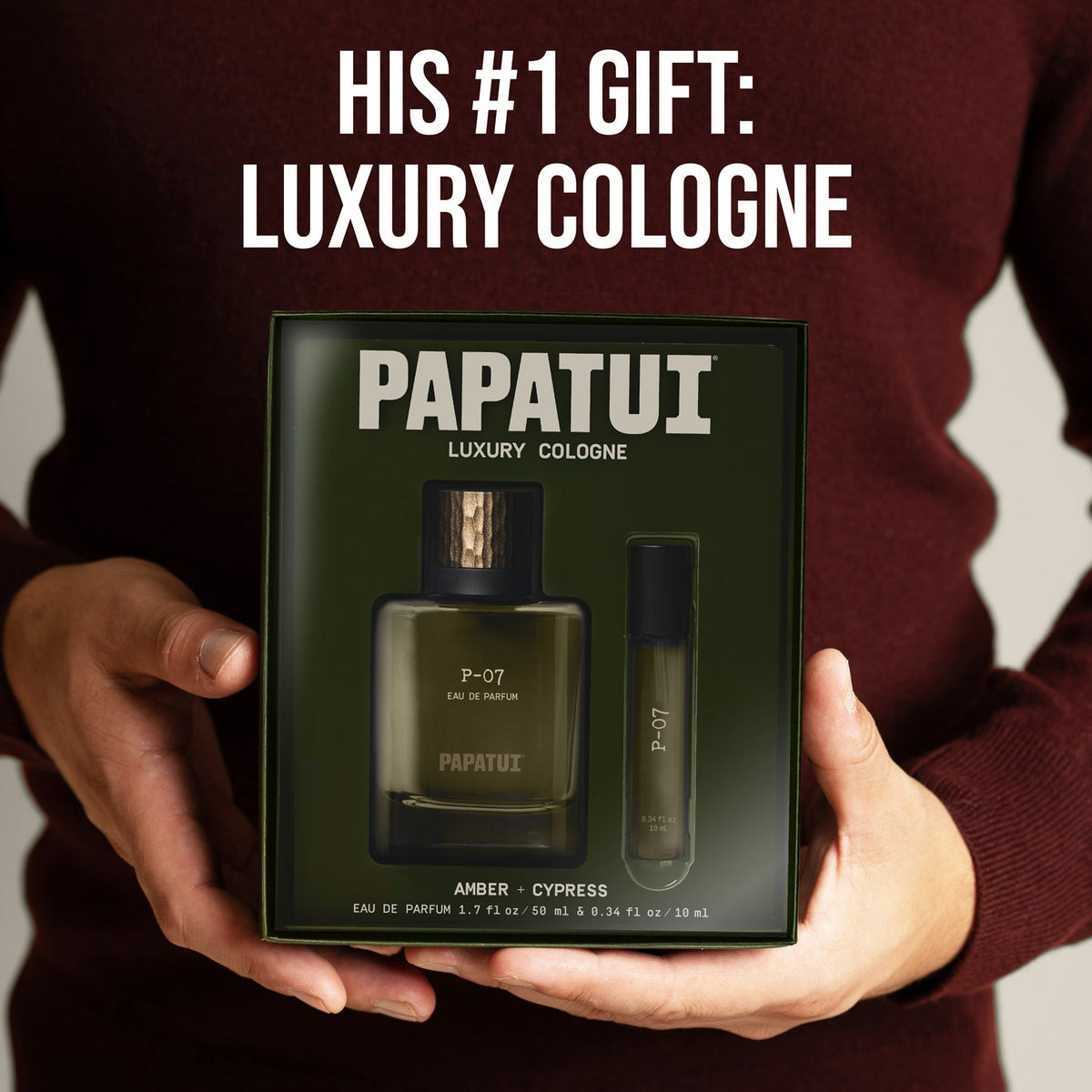 PAPATUI by Dwayne Johnson P-07 Luxury Cologne Gift Set (50 ml+10 ml)