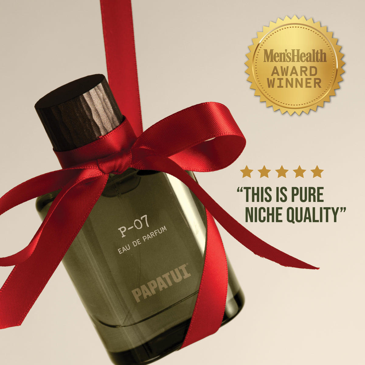 PAPATUI Holiday Luxury Cologne Gift Set - P-07 Amber + Cypress Eau de Parfum - 1.7 oz - Limited Edition