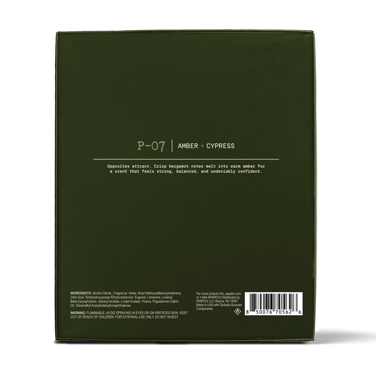 PAPATUI by Dwayne Johnson P-07 Luxury Cologne Gift Set (50 ml+10 ml)