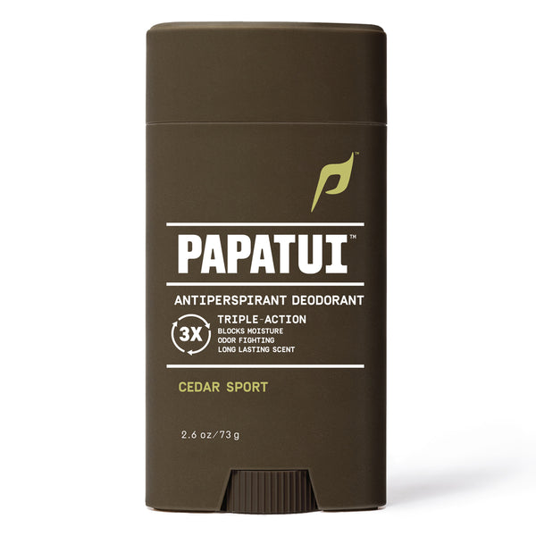 Papatui antiperspirant deodorant stick on a white background