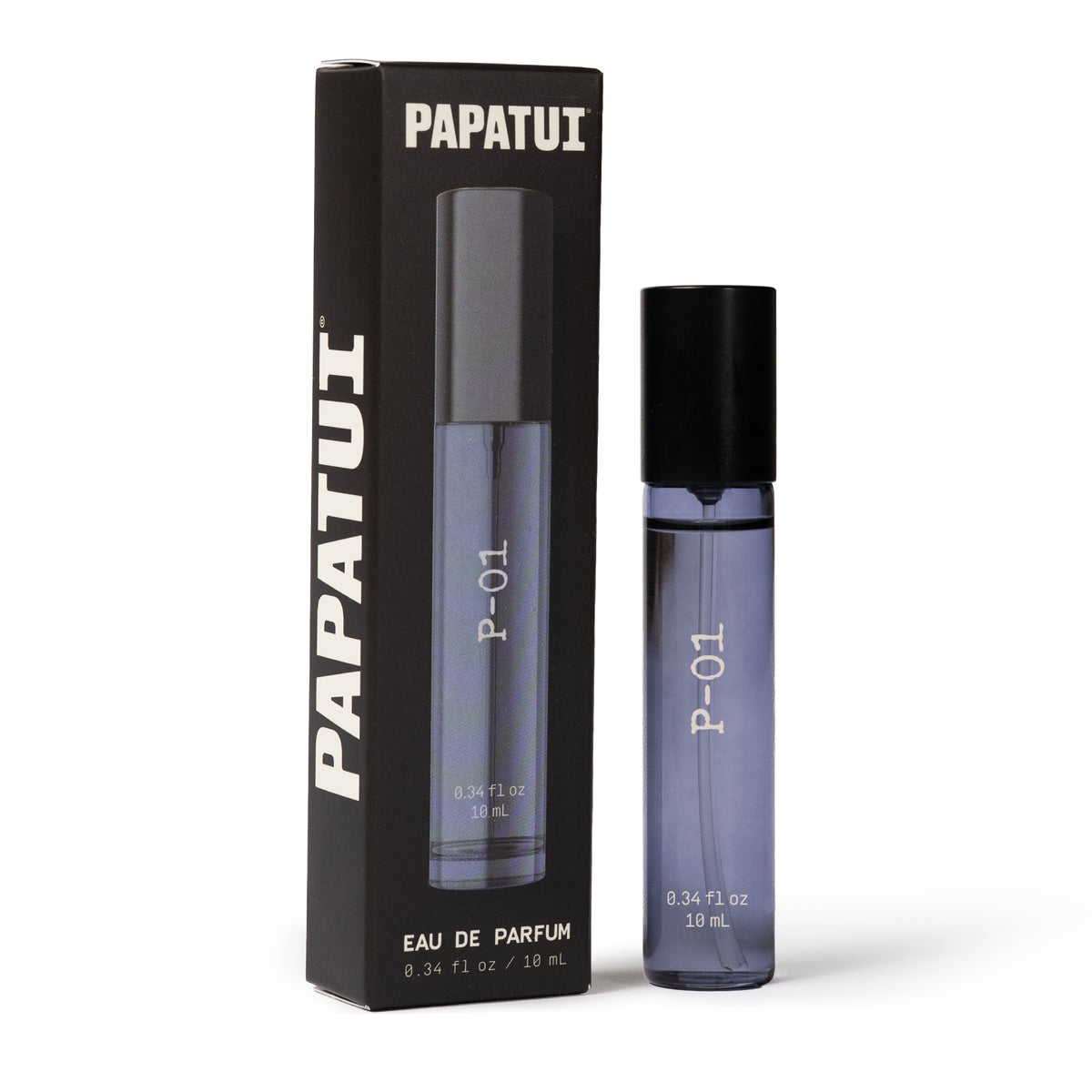 PAPATUI Luxury Cologne - P-01 Leather + Woods Eau de Parfum - Travel Size - 0.33 fl oz