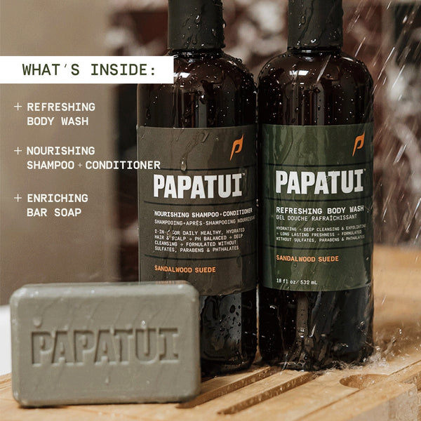 PAPATUI™ Shower Pack - Sandalwood Suede