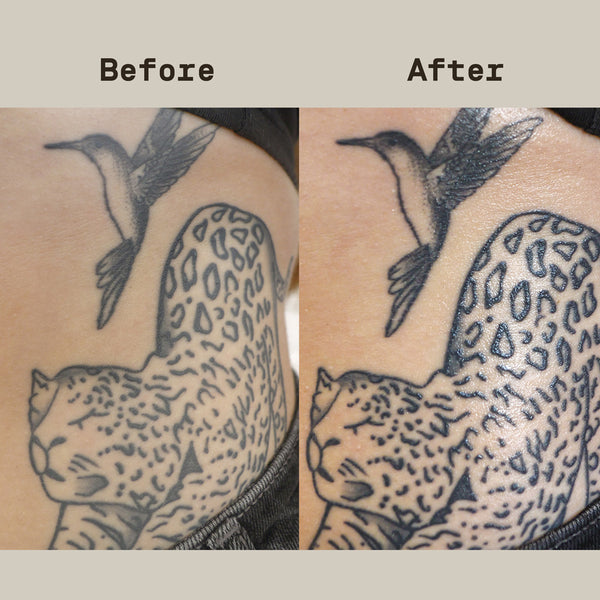 PAPATUI™ 4oz Coconut Woods Scented Enhancing Tattoo 360 Degree Spray Tattoo Aftercare Long Lasting Tattoo Aftercare - Before and After Photos of Tattoo
