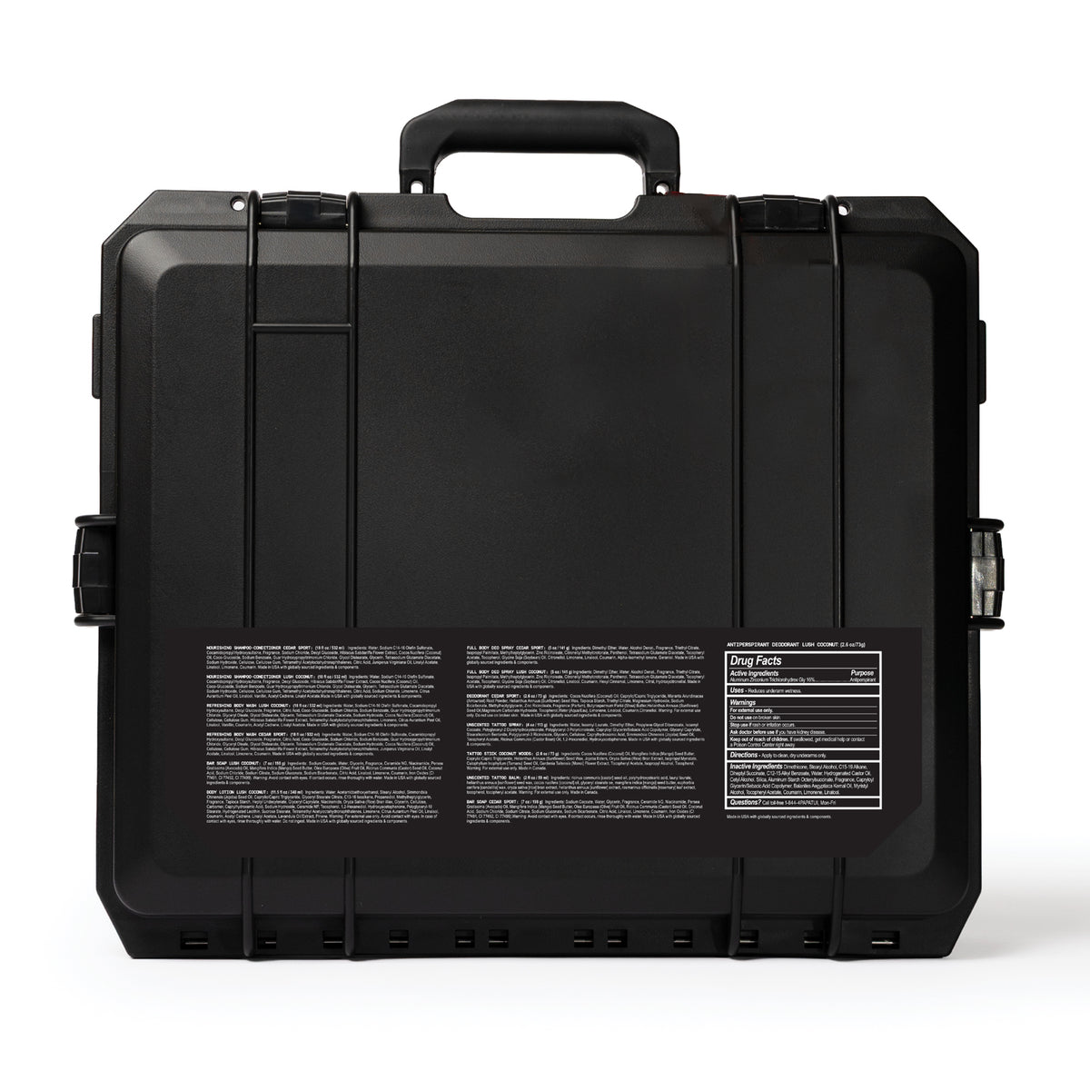 PAPATUI Holiday Mega Brief Case - 14 Grooming Essentials - Men's Gift Set 14ct