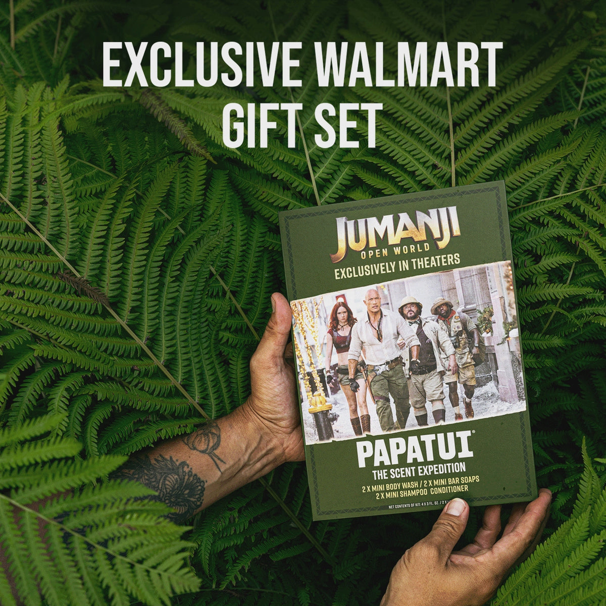 PAPATUI Men’s Gift Set, Jumanji Scent Expedition, 6 Piece Body Care Collection, Limited Edition