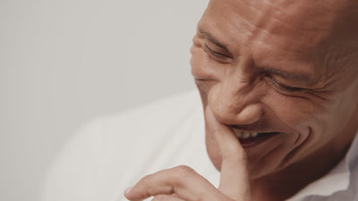 Video with Dwayne "The Rock" Johnson highlighting PAPATUI Men's Care products
