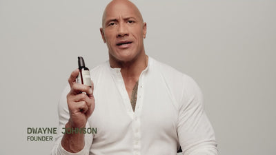 Video with Dwayne "The Rock" Johnson highlighting PAPATUI Restoring Facial Moisturizer
